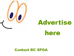 Contact the BC SPGA to advertise on this web page