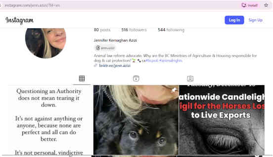 Instagram is a place where people with pets share animal reform ideas